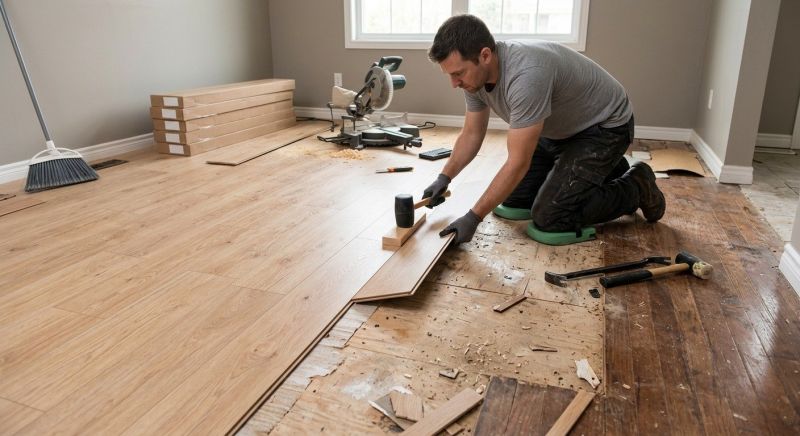 Laminate Floor Replacement in Maryland Line, MD