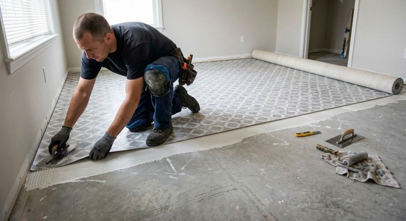 Sheet Linoleum Installation in Westminster, MD